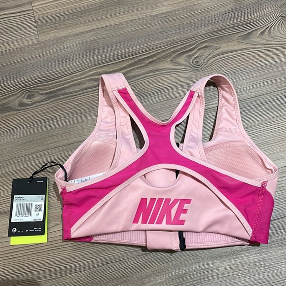 Nike Women's Sports Bras Polyester/Spandex Blend Shape Bra, High Support - Picture 2 of 4